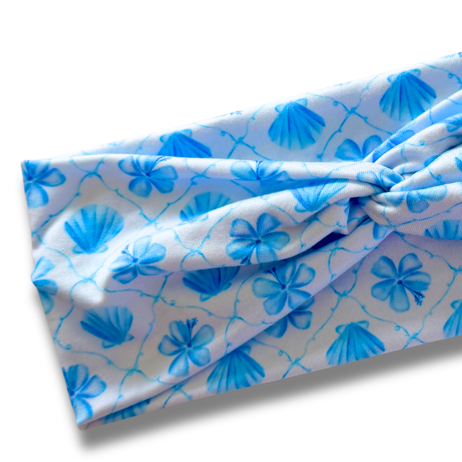 Blue Seashells Sweetheart Headband Sewing Sweethearts