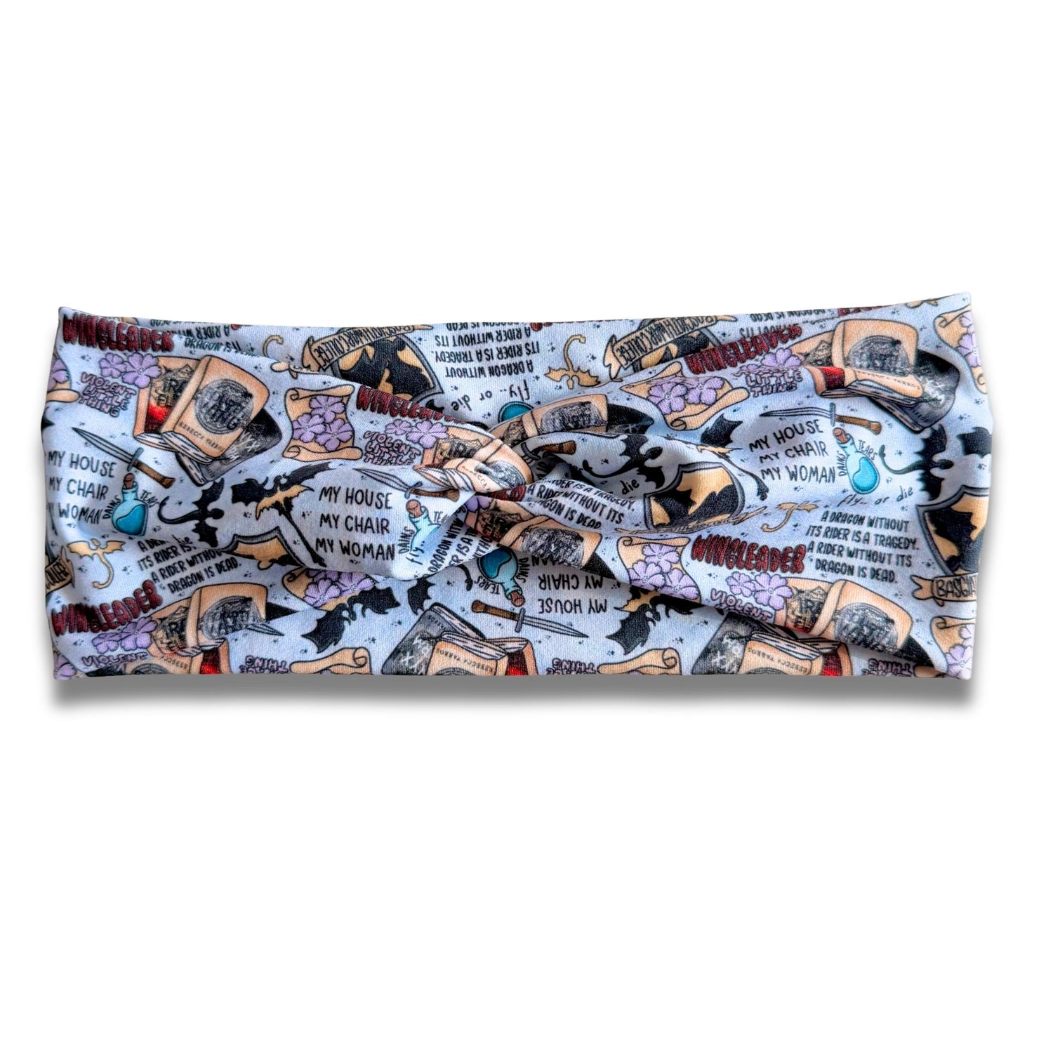 4th Wing: Wingleader Sweetheart Headband (or removable tie option) Sewing Sweethearts Sweetheart