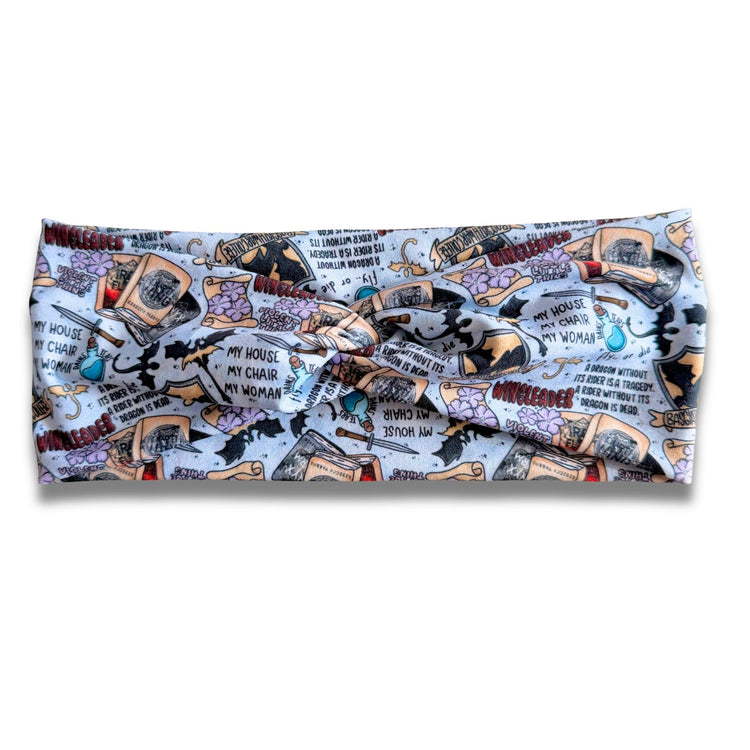 4th Wing: Wingleader Sweetheart Headband (or removable tie option) Sewing Sweethearts Sweetheart