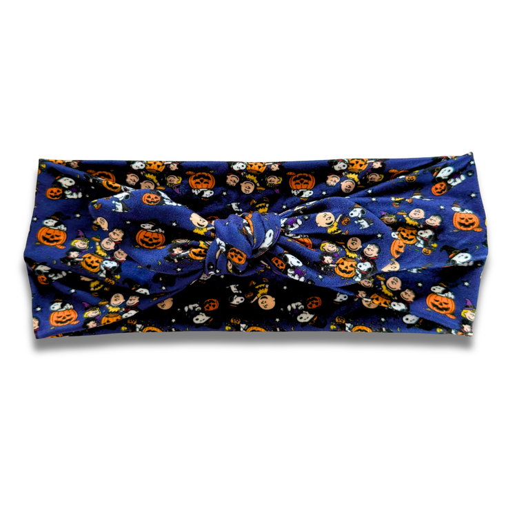 Peanuts Halloweeen Sweetheart Headband (or removable tie option) Sewing Sweethearts Sweetheart with Removable Tie