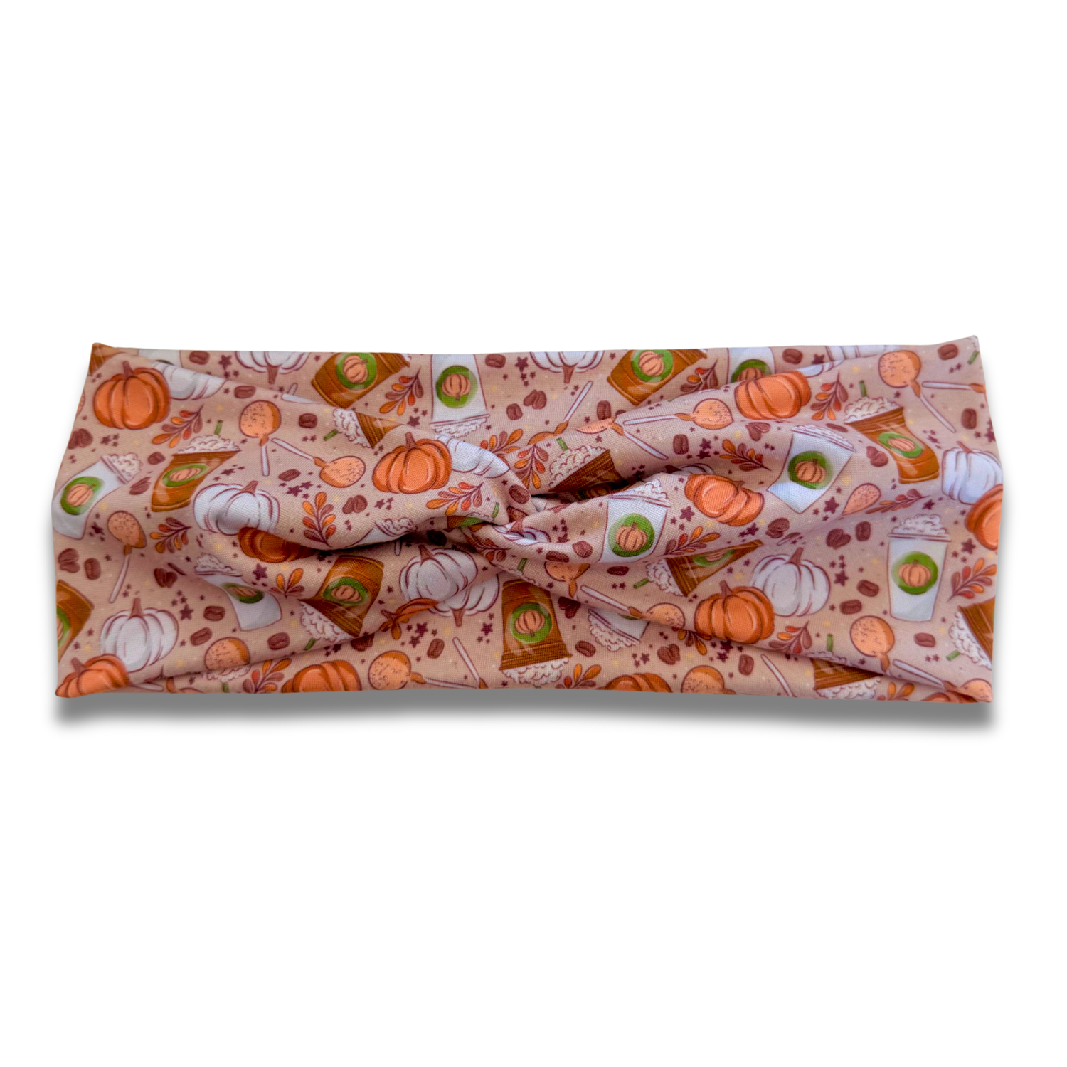 Pumpkin Coffee Sweetheart Headband (or removable tie option) Sewing Sweethearts Sweetheart