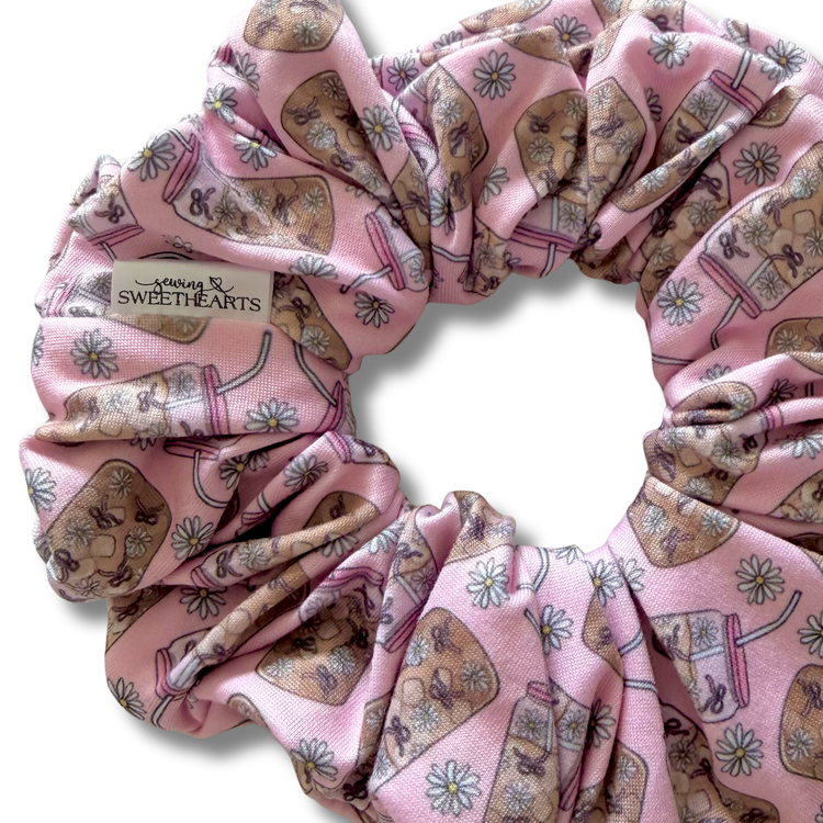 Iced Coffee Scrunchie Sewing Sweethearts