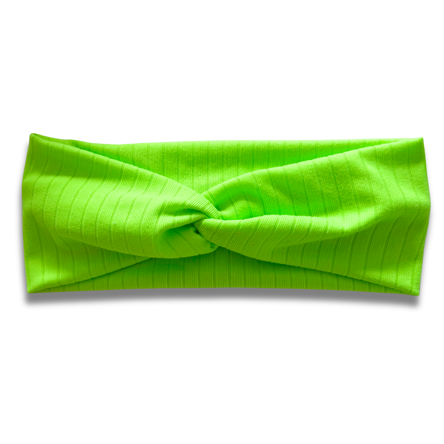 Neon Green Ribbed Sweetheart Headband (or removable tie option) Sewing Sweethearts Sweetheart