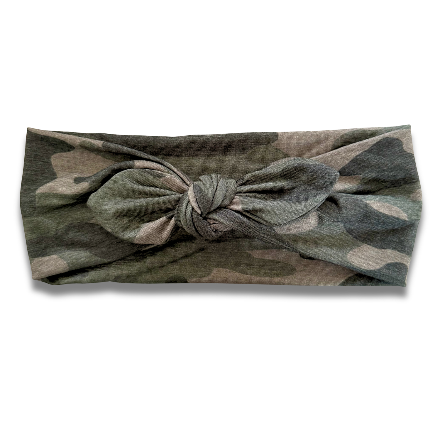Camo Sweetheart Headband (or removable tie option) Sewing Sweethearts Sweetheart with Removable Tie