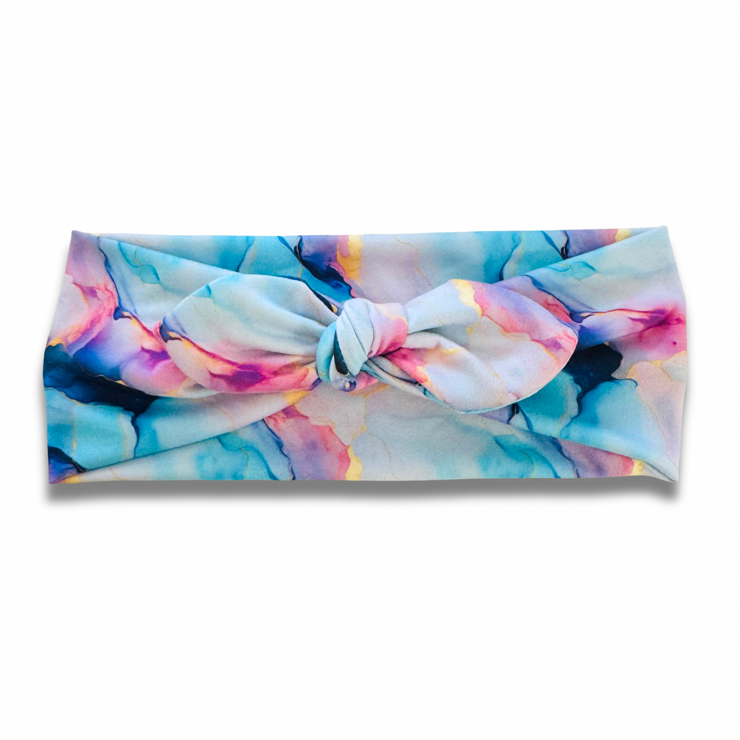 Blue Marble Sweetheart Headband (or removable tie option) Sewing Sweethearts Sweetheart with Removable Tie