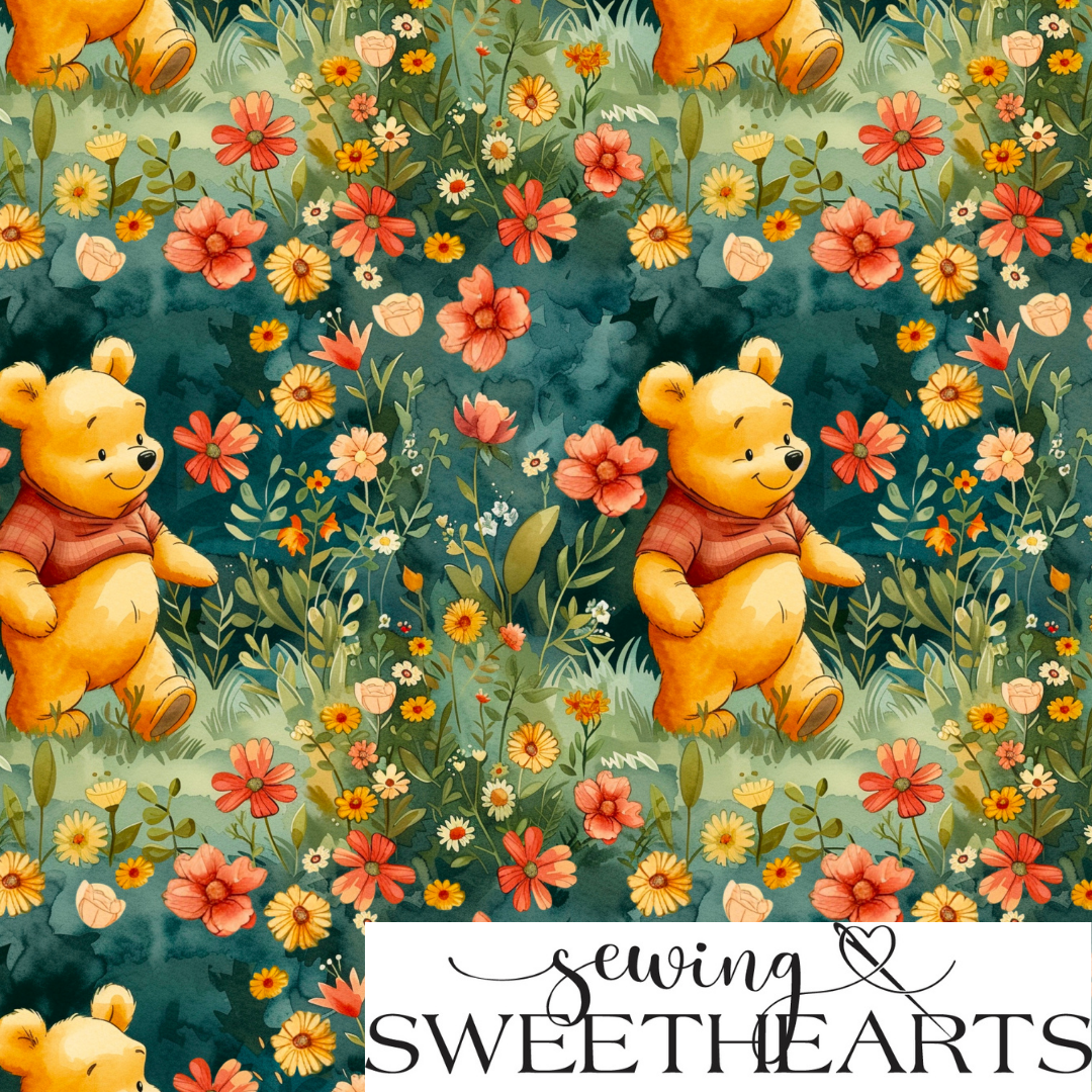 Honey Bear Garden Minky Blanket PREORDER (~4 weeks before shipping) Sewing Sweethearts