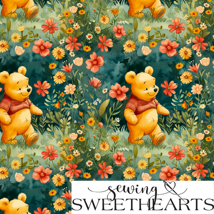 Honey Bear Garden Minky Blanket PREORDER (~4 weeks before shipping) Sewing Sweethearts