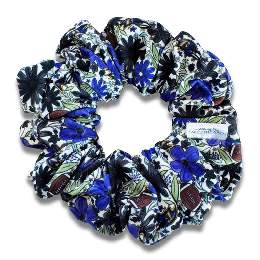Football: Ravens Scrunchie Sewing Sweethearts