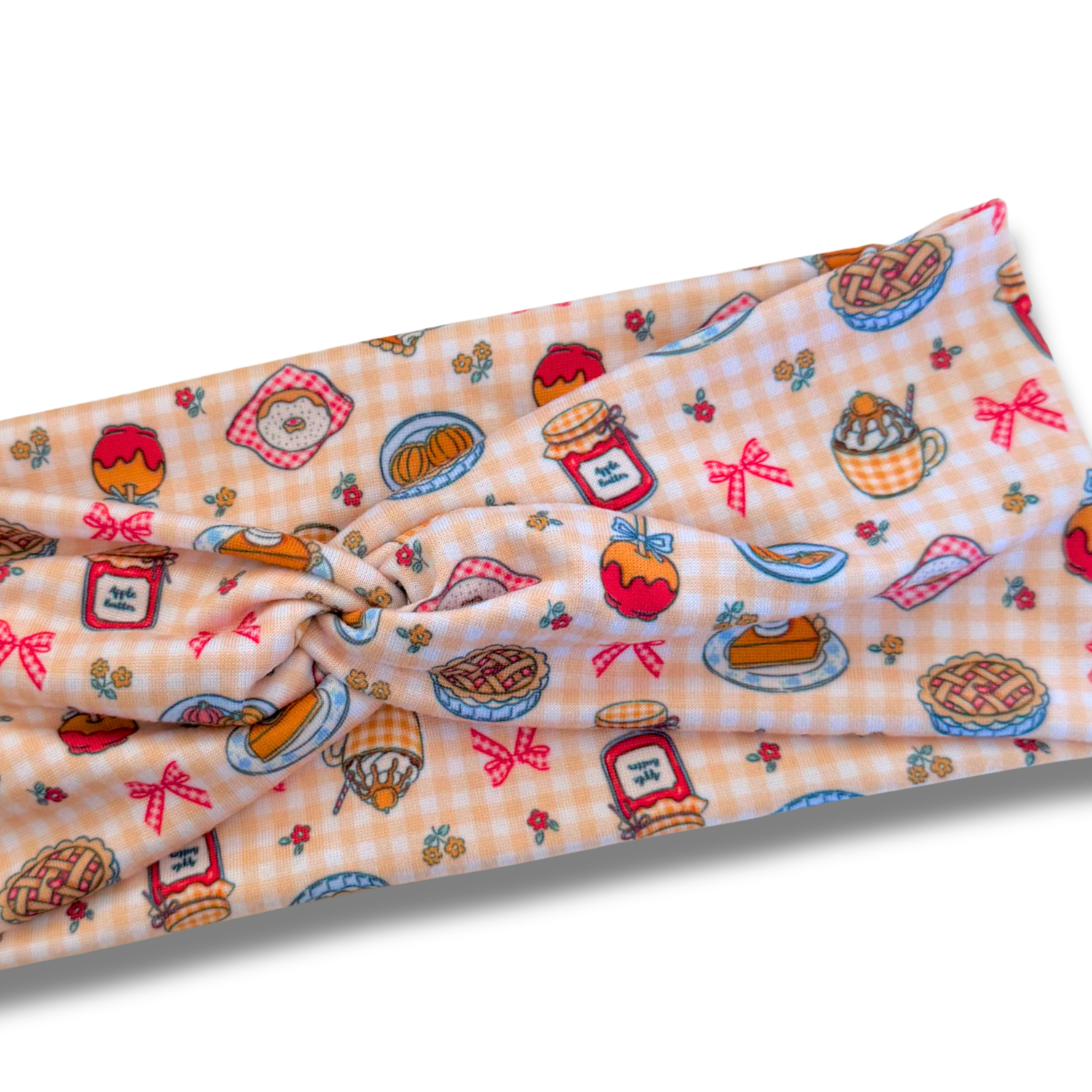 Fall Picnic Sweetheart Headband (or removable tie option) Sewing Sweethearts
