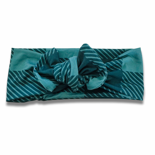 Forest Plaid Sweetie Headband Sewing Sweethearts