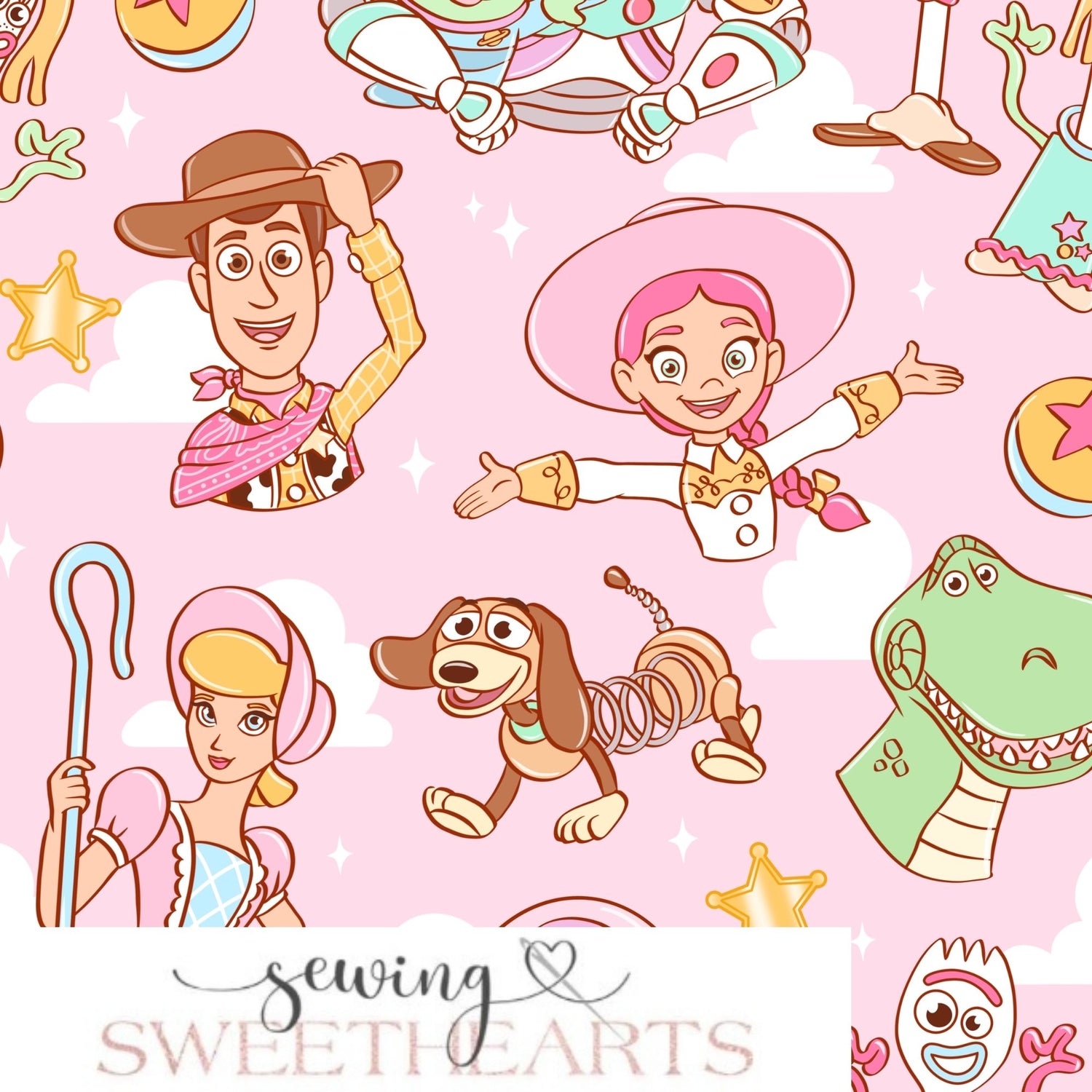 Toys on Pink Minky Blanket PREORDER (~4 weeks before shipping) Sewing Sweethearts