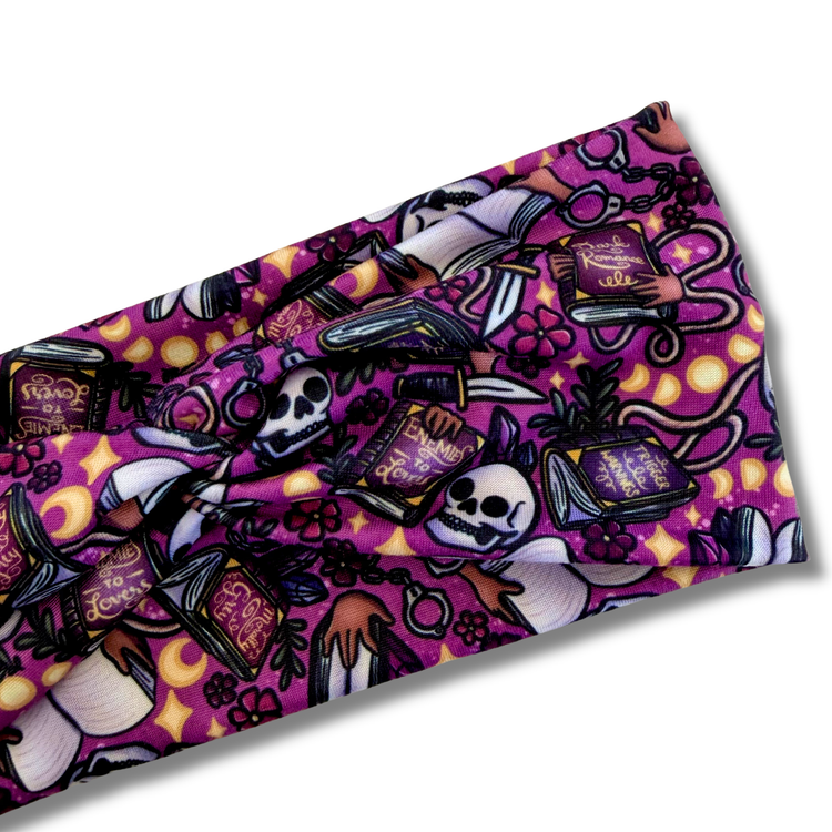 Dark Romance Sweetheart Headband (or removable tie option) Sewing Sweethearts