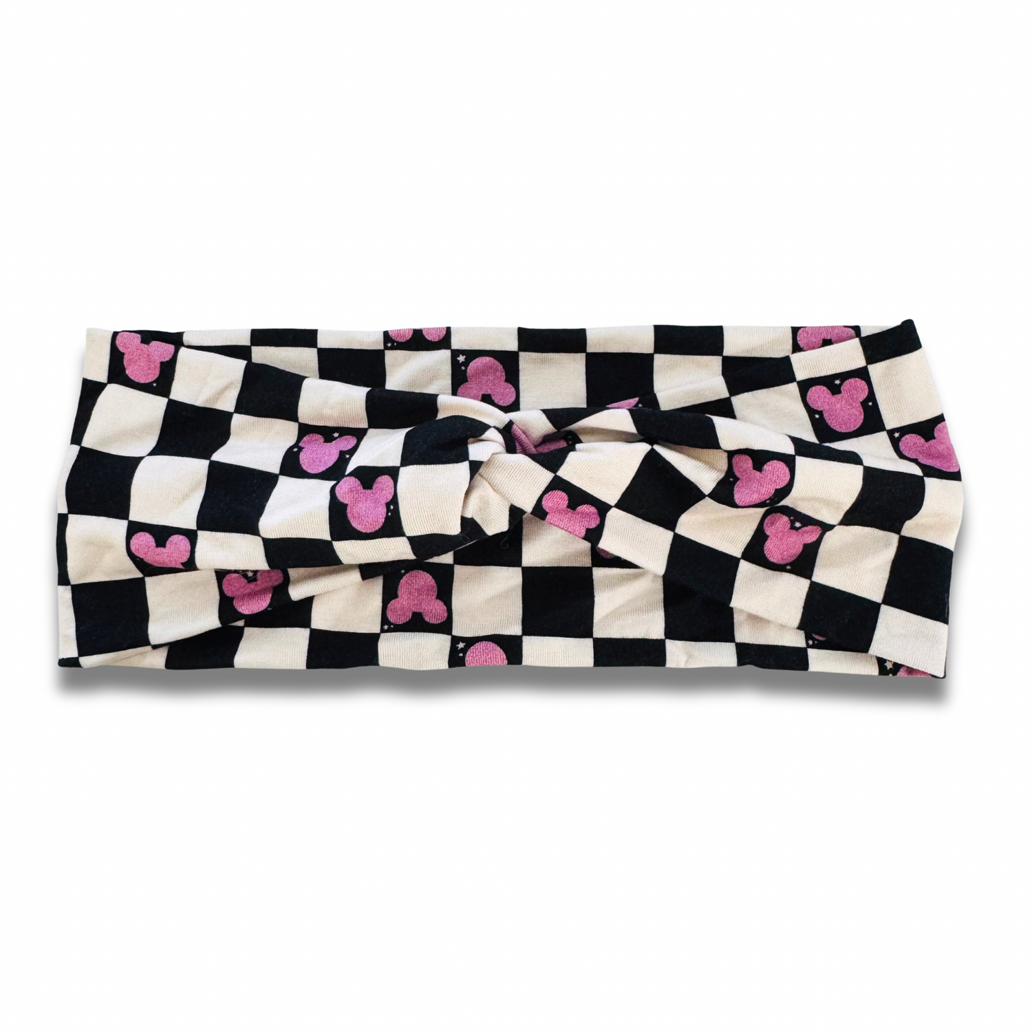 Checkered Mouse Sweetheart Headband (or removable tie option) Sewing Sweethearts Sweetheart
