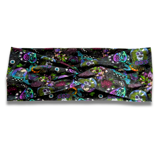 Never Trust The Living Sweetheart Headband (or removable tie option) Sewing Sweethearts Sweetheart