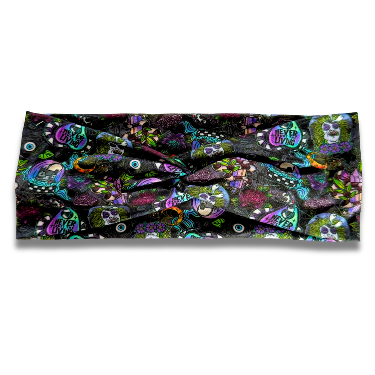 Never Trust The Living Sweetheart Headband (or removable tie option) Sewing Sweethearts Sweetheart
