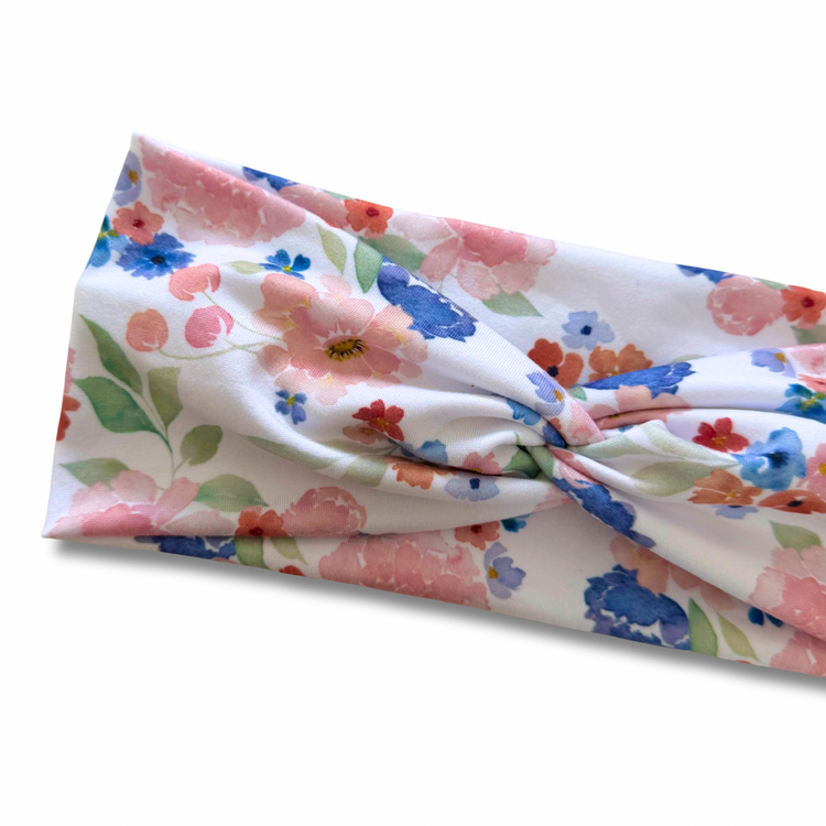 Rosewater Meadow Sweetheart Headband (or removable tie option) Sewing Sweethearts