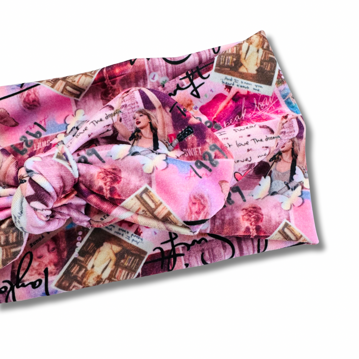 Pink Tay Sweetheart Headband (or removable tie option) Sewing Sweethearts