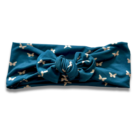 Navy Butterflies Sweetie Headband Sewing Sweethearts