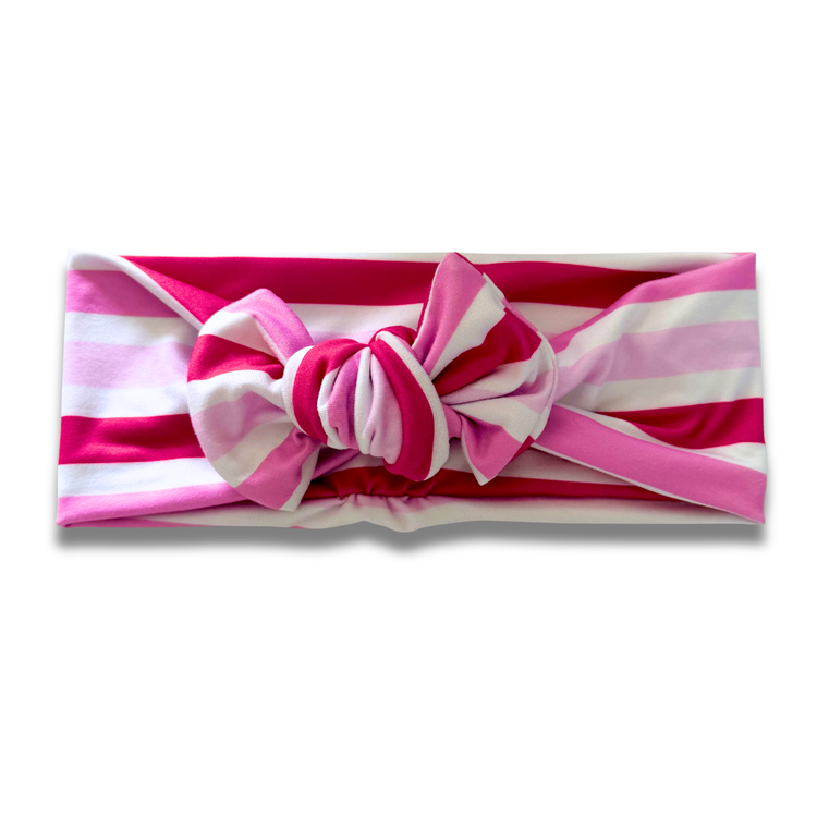 Fuchsia Stripes Sweetie Headband Sewing Sweethearts