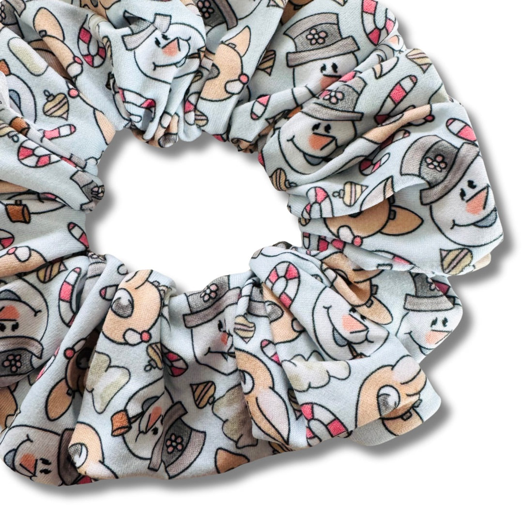 Classic Reindeer & Snowman Scrunchie  Sewing Sweethearts   
