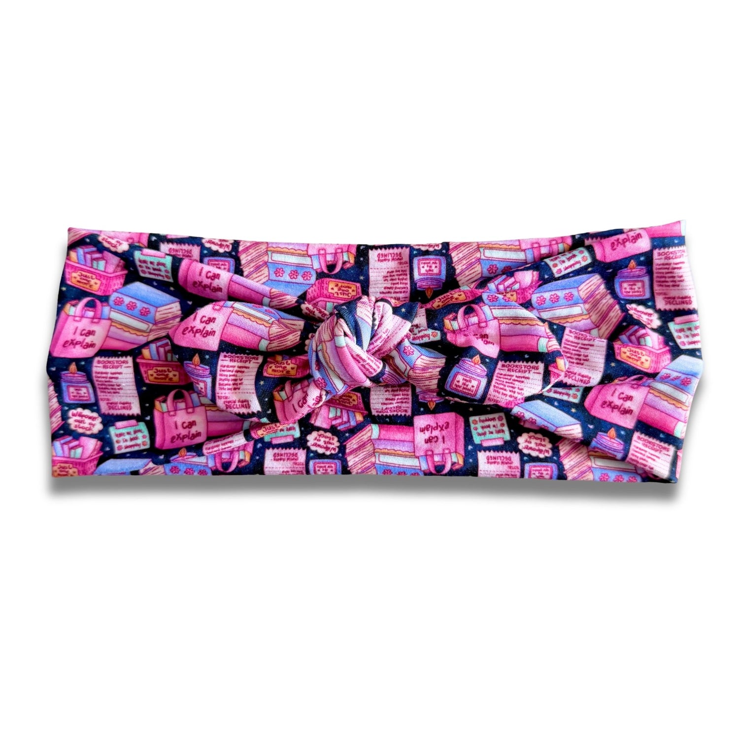 Bookstore Shopping Sweetheart Headband (or removable tie option) Sewing Sweethearts Sweetheart with Removable Tie