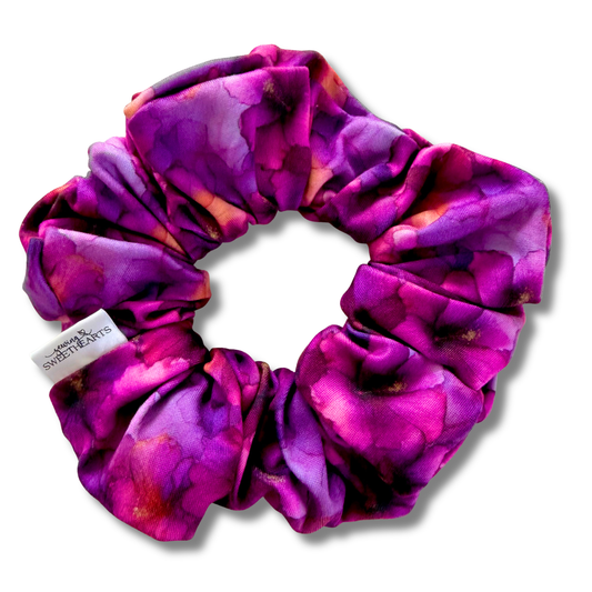 Tropical Magenta Scrunchie Sewing Sweethearts