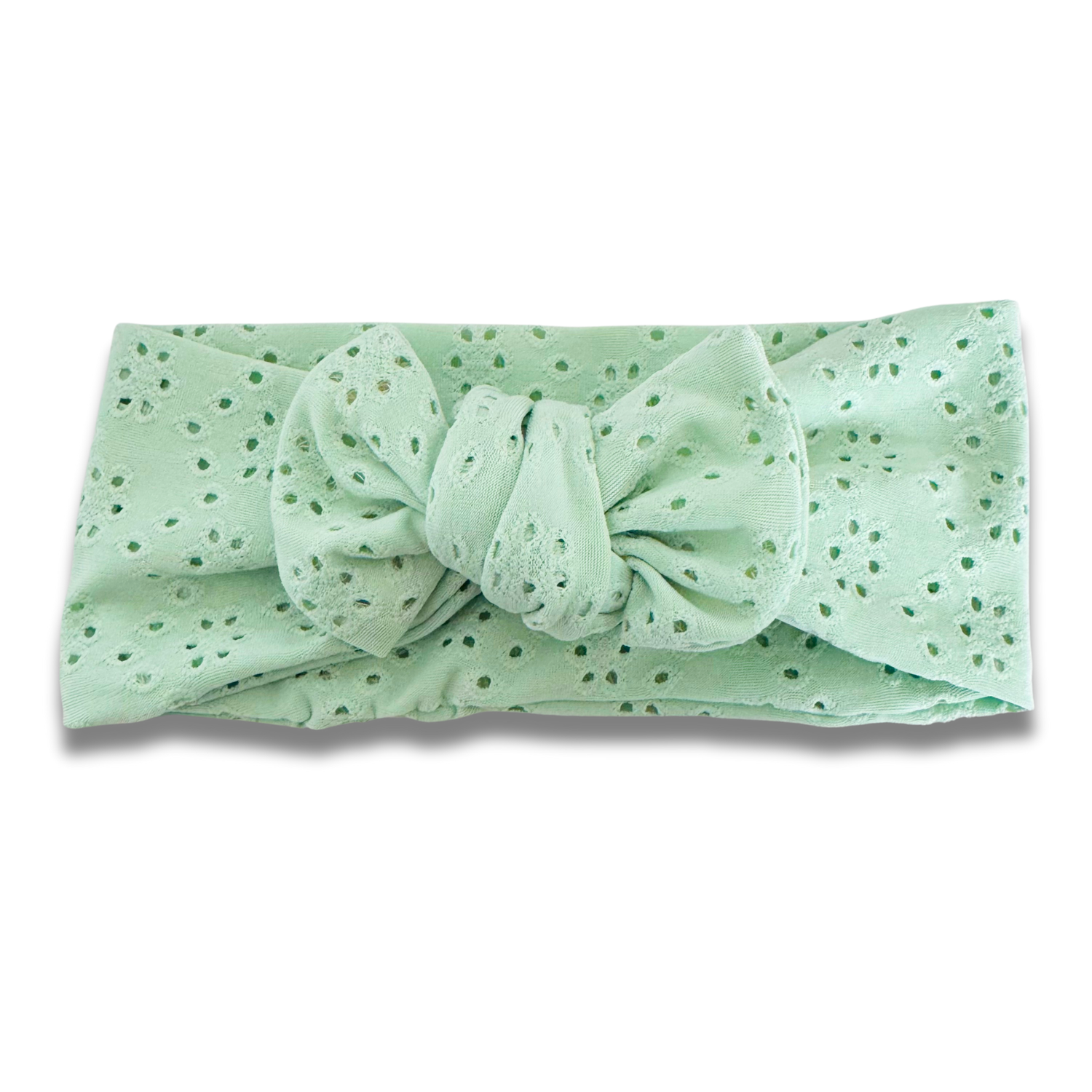 Minty Sage Eyelet Sweetie Headband Sewing Sweethearts