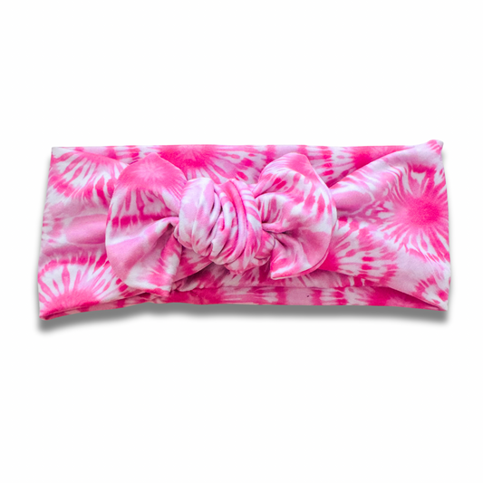 Pink Tie Dye Sweetie Headband Sewing Sweethearts