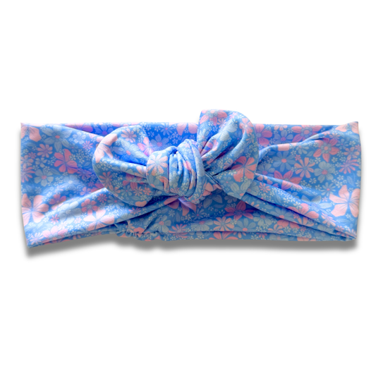 Light Blue Garden Sweetie Headband Sewing Sweethearts
