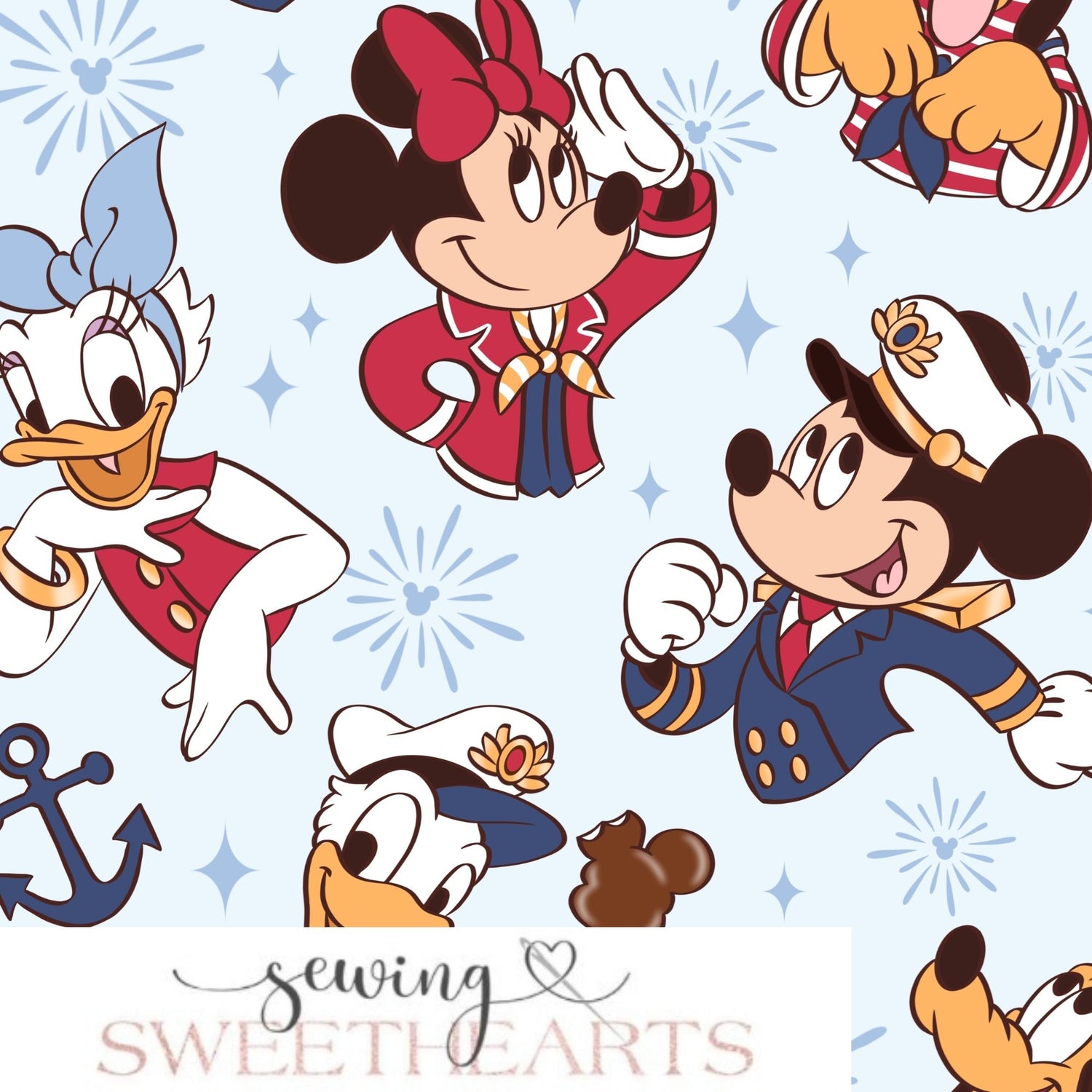 Mouse Cruise Minky Blanket PREORDER (~4 weeks before shipping) Sewing Sweethearts