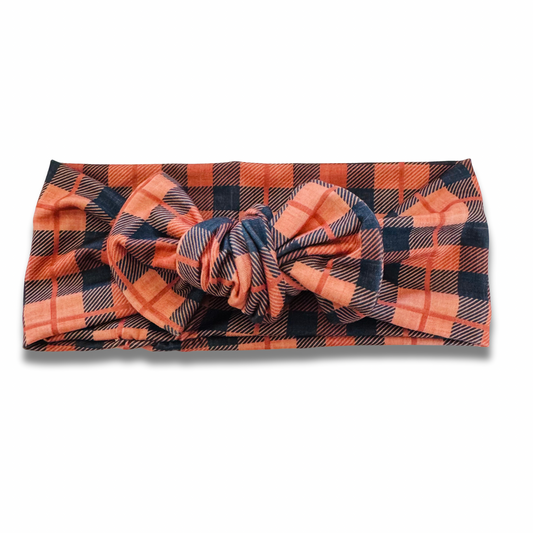 Harvest Plaid Sweetie Headband Sewing Sweethearts