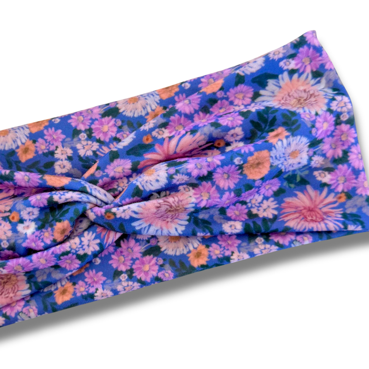 Purple Haze Sweetheart Headband (or removable tie option) Sewing Sweethearts