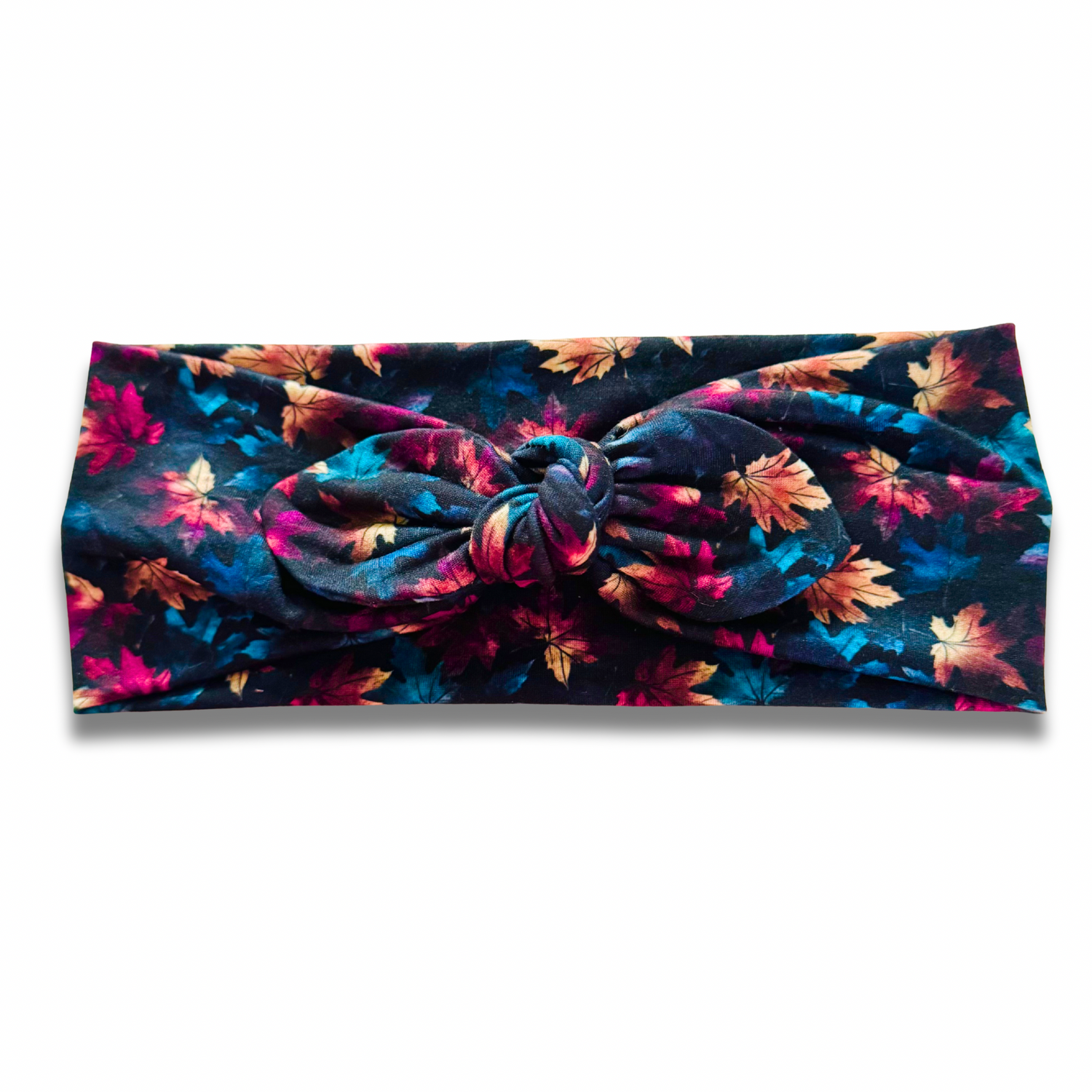 Autumn Leaves Sweetheart Headband (or removable tie option) Sewing Sweethearts Sweetheart with Removable Tie