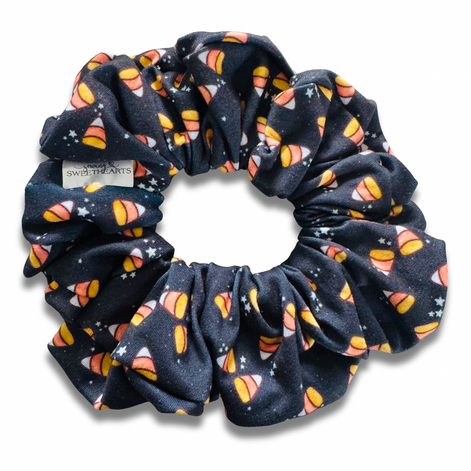 Candy Corn Scrunchie Sewing Sweethearts