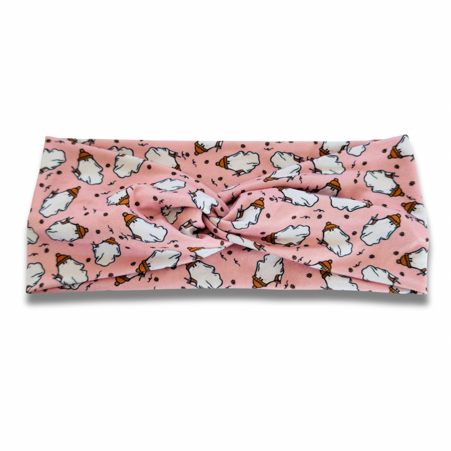 Coffee Ghosts Sweetheart Headband (or removable tie option) Sewing Sweethearts Sweetheart