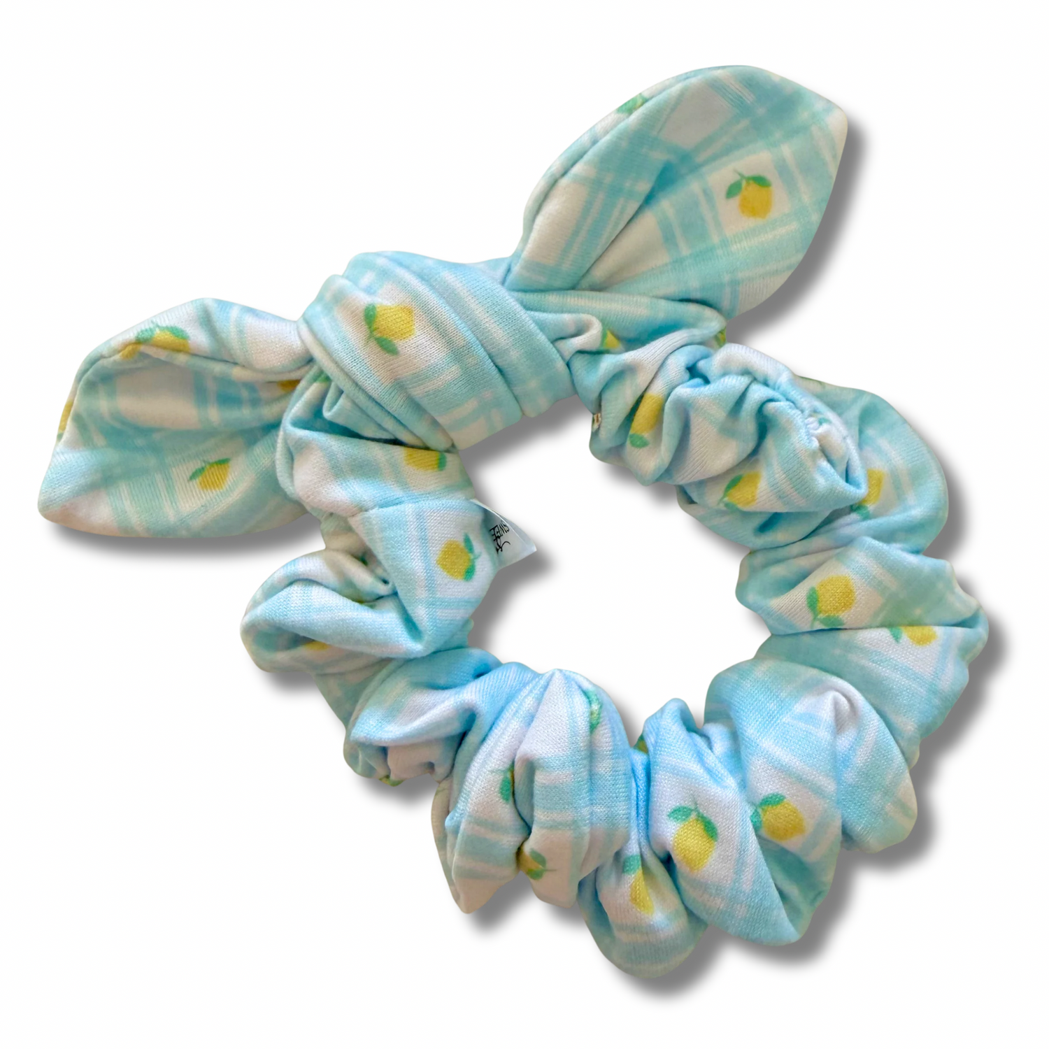 Lemon Picnic Bow Scrunchie Sewing Sweethearts