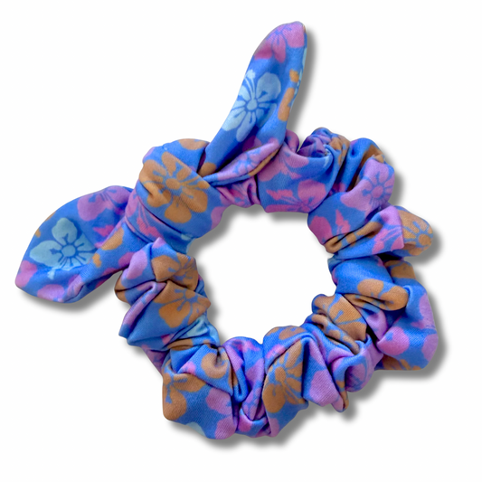 Aloha Blooms Bow Scrunchie Sewing Sweethearts