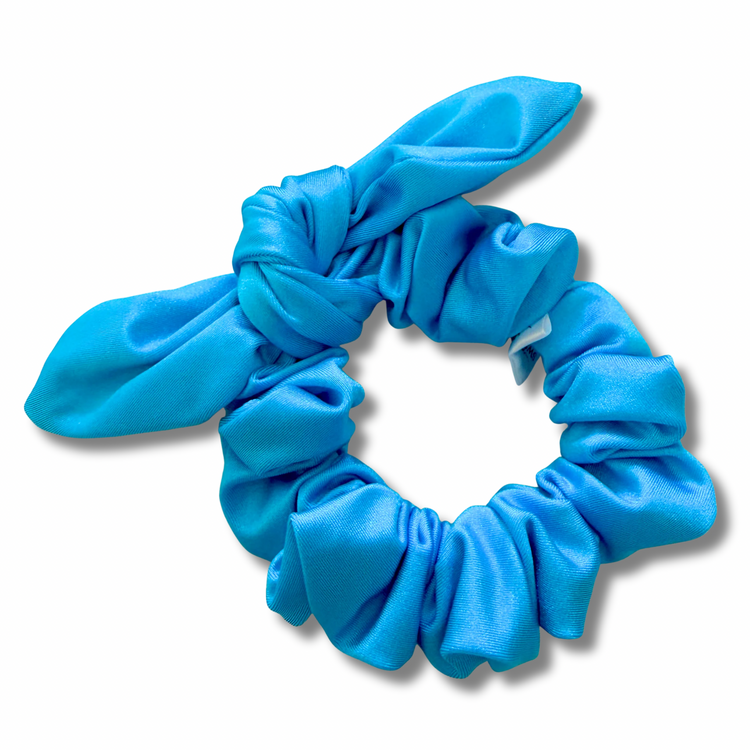Aqua Swim Bow Scrunchie Sewing Sweethearts