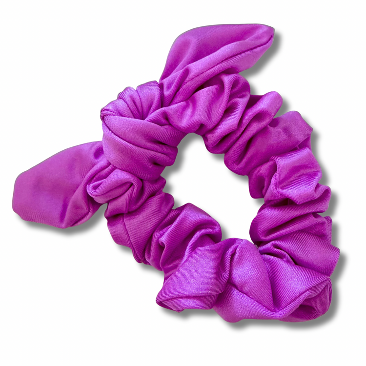 Lilac Swim Bow Scrunchie Sewing Sweethearts
