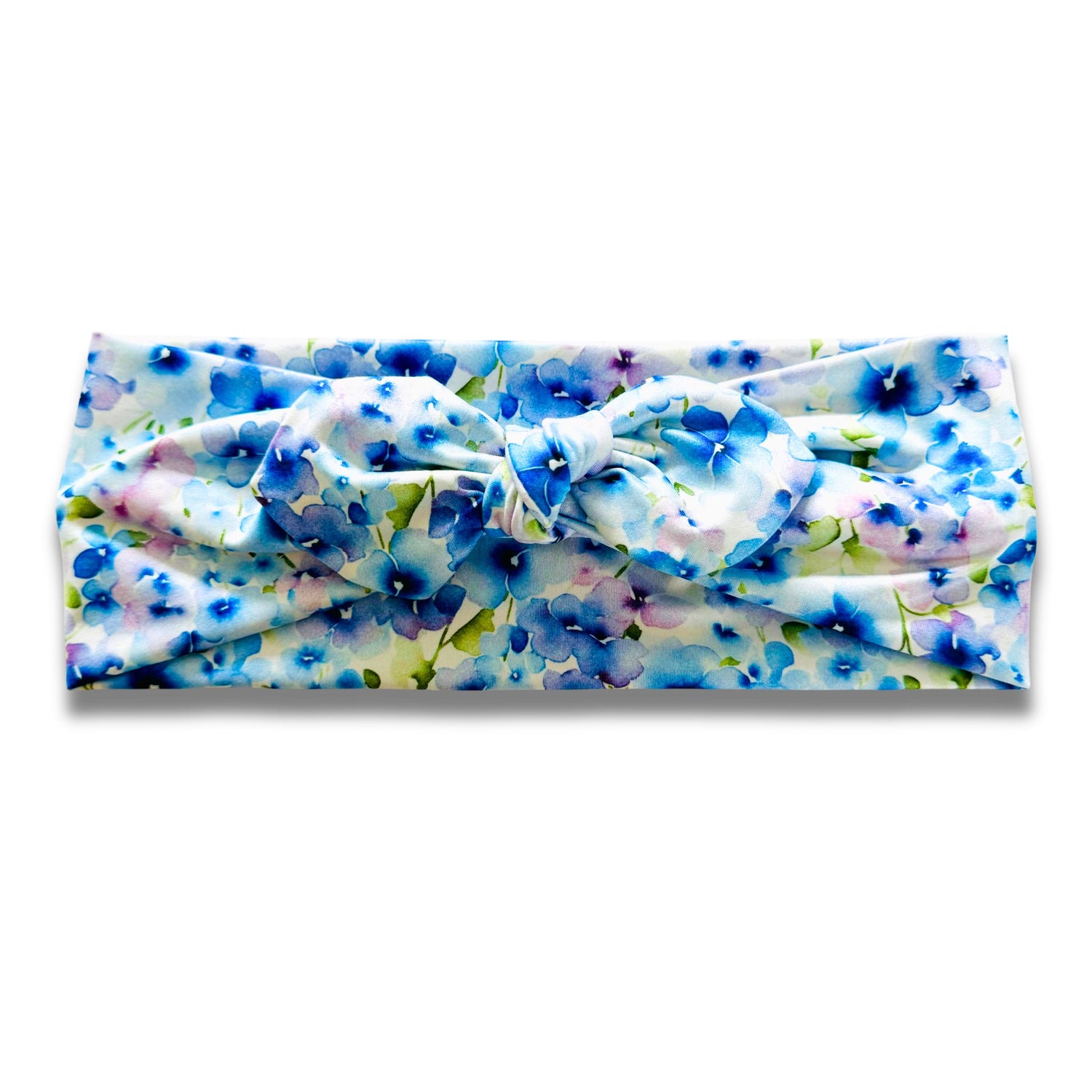 Blue Pansies Sweetheart (or removable tie option)  Sewing Sweethearts Sweetheart with removable tie  