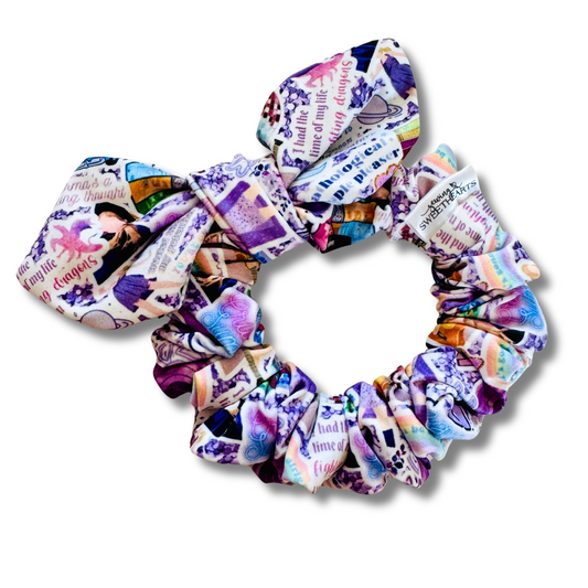 Purple Taylor Bow Scrunchie  Sewing Sweethearts   