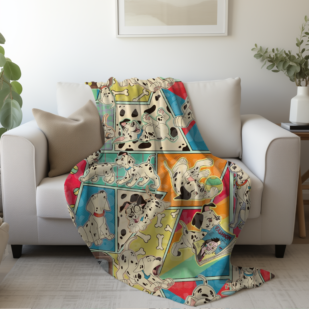 101 Dogs Minky Blanket PREORDER (~4 weeks before shipping)  Sewing Sweethearts   