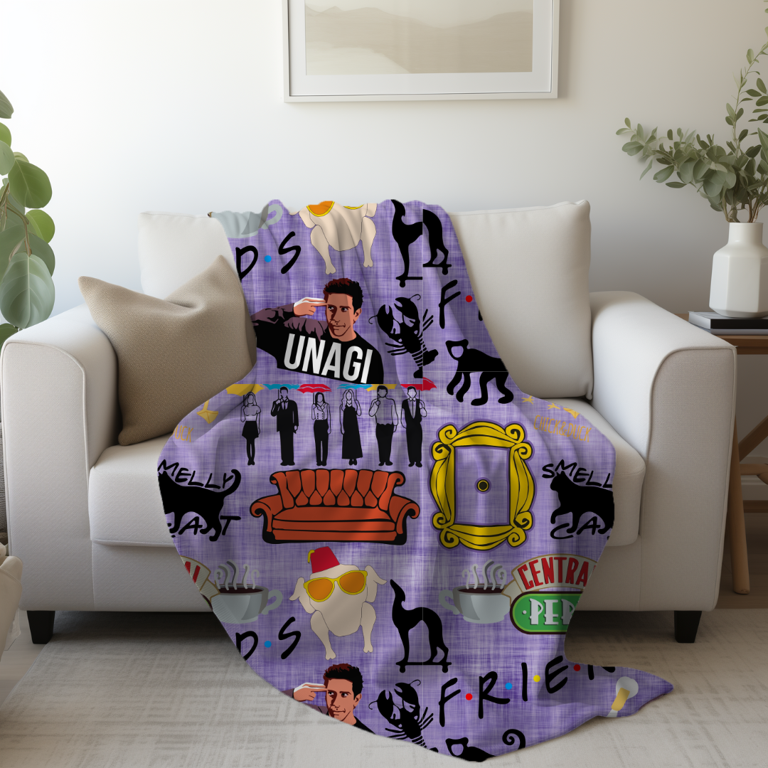 Friends Minky Blanket PREORDER (~4 weeks before shipping)  Sewing Sweethearts   