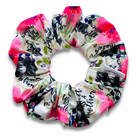 Tired as a Mother Scrunchie Scrunchies Sewing Sweethearts   