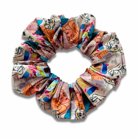 Vintage Sleeping Princess Scrunchie Scrunchies Sewing Sweethearts   